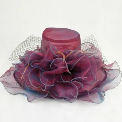 Hats Organza Formal Beach Elegant With Bowknot Headpiece Headwear