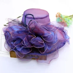 Hats Organza Formal Beach Elegant With Bowknot Headpiece Headwear