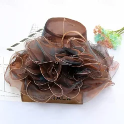 Hats Organza Formal Beach Elegant With Bowknot Headpiece Headwear