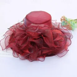 Hats Organza Formal Beach Elegant With Bowknot Headpiece Headwear