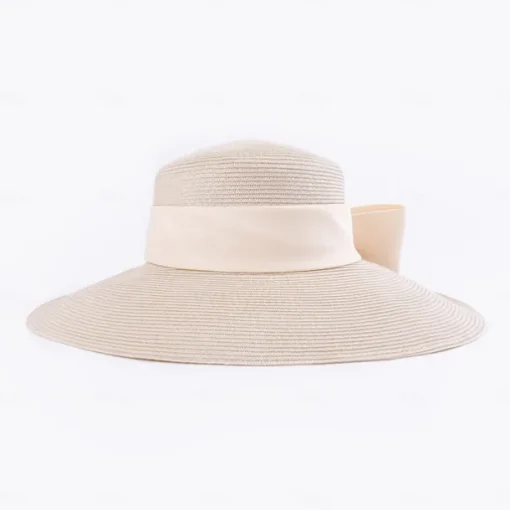 Hats Polyester Fiber Bowler / Cloche Hat Straw Hat Sun Hat Wedding Casual Elegant Wedding With Bowknot Headpiece Headwear