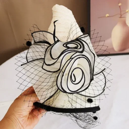 Hats Polyester Sun Hat Holiday Tea Party Horse Race Cocktail Elegant Vintage Sun Protection With Feather Floral Headpiece Headwear