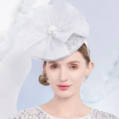Hats Sinamay Saucer Hat Top Hat Sinamay Hat Wedding Cocktail Elegant Wedding With Floral Headpiece Headwear