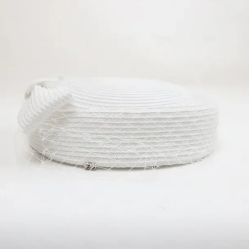 Hats Tulle Fiber Bowler / Cloche Hat Straw Hat Wedding Tea Party Elegant Wedding With Bowknot Tulle Headpiece Headwear