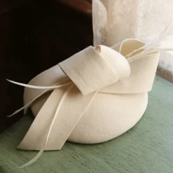 Hats Wool Wedding Vintage With Bowknot Headpiece Headwear