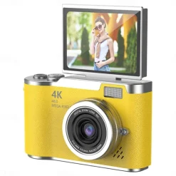 HD Digital Cameras 4K 1080p Easy to Use Rotatable 2.4 Lcd Screen CCD Camera