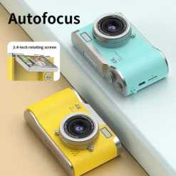 HD Digital Cameras 4K 1080p Easy to Use Rotatable 2.4 Lcd Screen CCD Camera