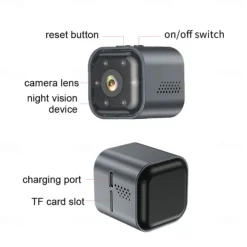 HD night vision mini portable DV camera outdoor riding wide-angle mobile phone wifi camera police law enforcement recorder