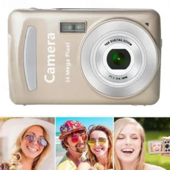 HD 1080P Home Digital Camera Camcorder 16MP Digital SLR Camera 4X Digital Zoom with 1.77 Inch LCD Screen