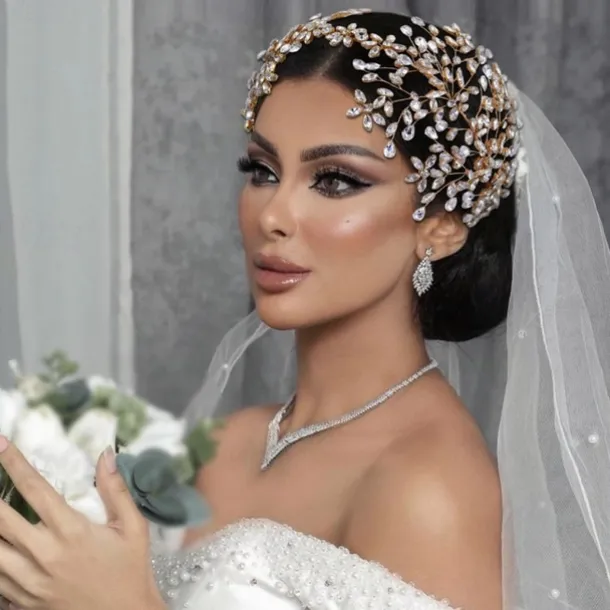 Headbands Alloy Wedding Church Elegant Bridal With Crystals Headpiece Headwear dress to impress
