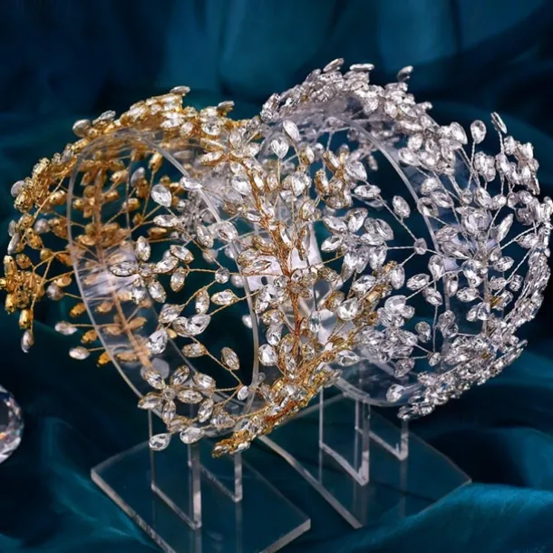 Headbands Alloy Wedding Church Elegant Bridal With Crystals Headpiece Headwear dress to impress
