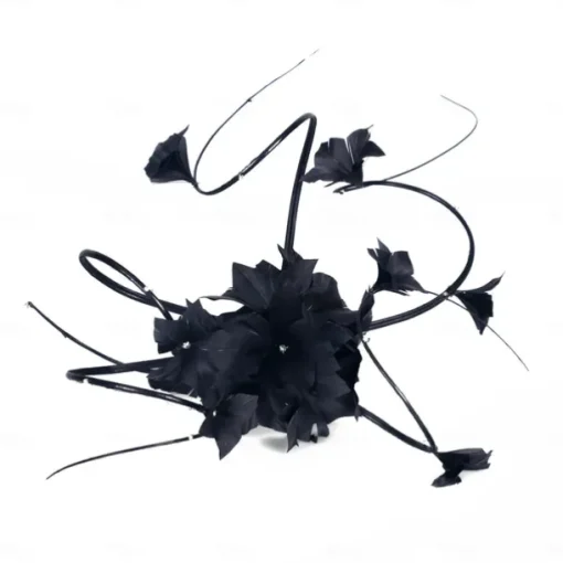 Headbands Fascinators Hats Sinamay Top Hat Bride Cowboy Hat Wedding Cocktail Elegant Wedding With Rhinestone Feather Headpiece Headwear