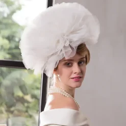 Headbands Hats Headwear Sinamay Top Hat Veil Hat Wedding Tea Party Elegant Retro With Splicing Tulle Headpiece Headwear