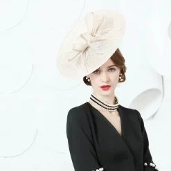Headbands Hats Sinamay Bowler / Cloche Hat Sun Hat Saucer Hat Wedding Tea Party Elegant Wedding With Feather Bowknot Headpiece Headwear