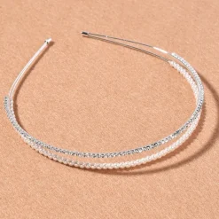 Headbands Headdress Headpiece Alloy Wedding Special Occasion Wedding Bridal With Faux Pearl Imitation Pearl Headpiece Headwear