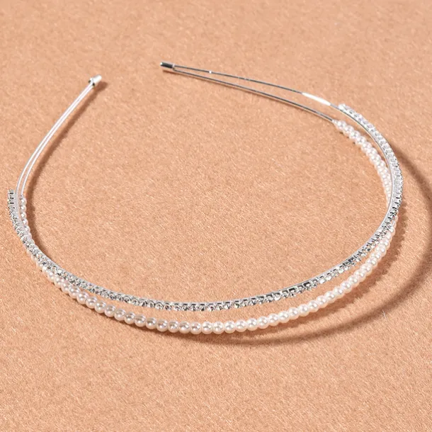 Headbands Headdress Headpiece Alloy Wedding Special Occasion Wedding Bridal With Faux Pearl Imitation Pearl Headpiece Headwear