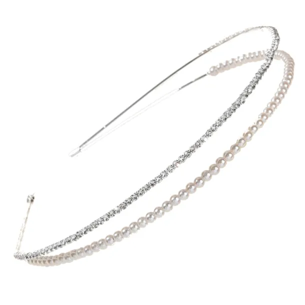 Headbands Headdress Headpiece Alloy Wedding Special Occasion Wedding Bridal With Faux Pearl Imitation Pearl Headpiece Headwear