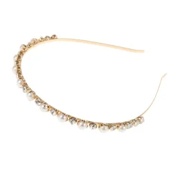 Headbands Headdress Headpiece Alloy Wedding Special Occasion Wedding Bridal With Faux Pearl Imitation Pearl Headpiece Headwear