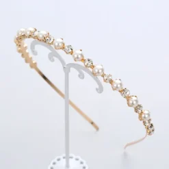 Headbands Headdress Headpiece Alloy Wedding Special Occasion Wedding Bridal With Faux Pearl Imitation Pearl Headpiece Headwear