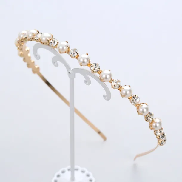 Headbands Headdress Headpiece Alloy Wedding Special Occasion Wedding Bridal With Faux Pearl Imitation Pearl Headpiece Headwear