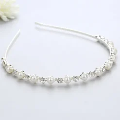 Headbands Headdress Headpiece Alloy Wedding Special Occasion Wedding Bridal With Faux Pearl Imitation Pearl Headpiece Headwear