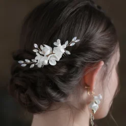 Headdress Alloy Wedding Elegant Wedding With Floral Headpiece Headwear