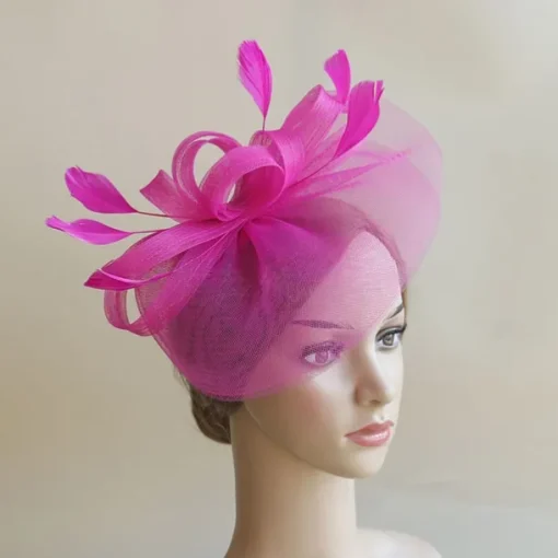 Headdress Feather Net Fedora Hat Wedding Evening Party Tea Party Horse Race Cocktail Vintage Cute With Feather Headpiece Headwear
