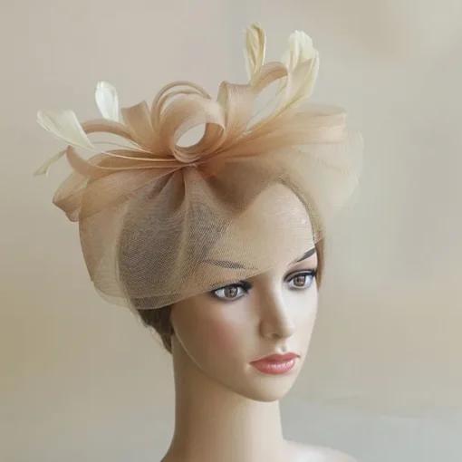 Headdress Feather Net Fedora Hat Wedding Evening Party Tea Party Horse Race Cocktail Vintage Cute With Feather Headpiece Headwear