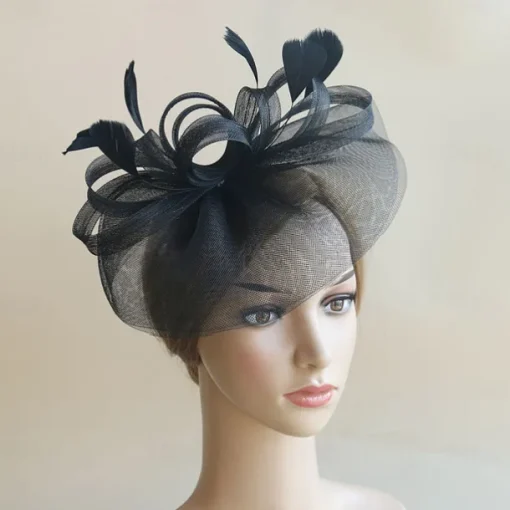 Headdress Feather Net Fedora Hat Wedding Evening Party Tea Party Horse Race Cocktail Vintage Cute With Feather Headpiece Headwear