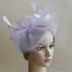 Headdress Feather Net Fedora Hat Wedding Evening Party Tea Party Horse Race Cocktail Vintage Cute With Feather Headpiece Headwear
