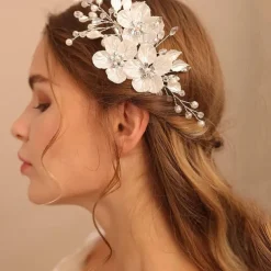 Headdress Hair Clip Rhinestone Alloy Wedding Cocktail Elegant Luxury With Rhinestone Faux Pearl Headpiece Headwear