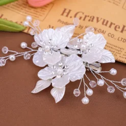 Headdress Hair Clip Rhinestone Alloy Wedding Cocktail Elegant Luxury With Rhinestone Faux Pearl Headpiece Headwear