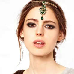 Headdress Head Chain Hair Tool Rhinestone Alloy Wedding Party / Evening Retro Wedding With Crystal / Rhinestone Split Joint Headpiece Headwear