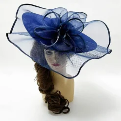 Headdress Sinamay Fedora Hat Wedding Evening Party Tea Party Horse Race Cocktail Vintage Cute With Feather Headpiece Headwear