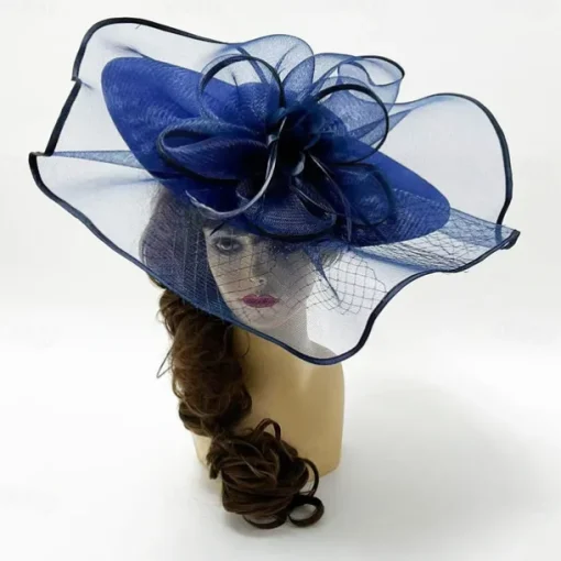 Headdress Sinamay Fedora Hat Wedding Evening Party Tea Party Horse Race Cocktail Vintage Cute With Feather Headpiece Headwear