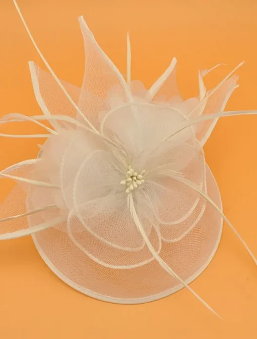 Headdress Tulle Wedding Elegant Vintage With Tulle Headpiece Headwear Fascinators Race Day Dress