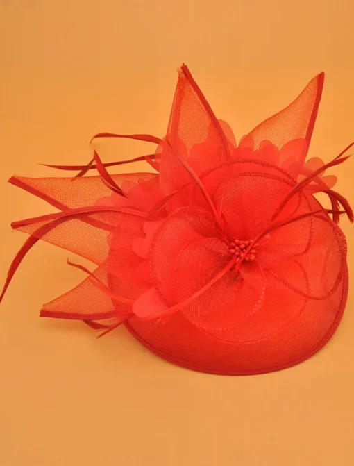 Headdress Tulle Wedding Elegant Vintage With Tulle Headpiece Headwear Fascinators Race Day Dress