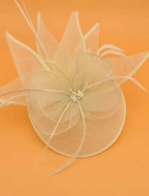 Headdress Tulle Wedding Elegant Vintage With Tulle Headpiece Headwear Fascinators Race Day Dress