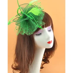 Headdress Tulle Wedding Elegant Vintage With Tulle Headpiece Headwear Fascinators Race Day Dress