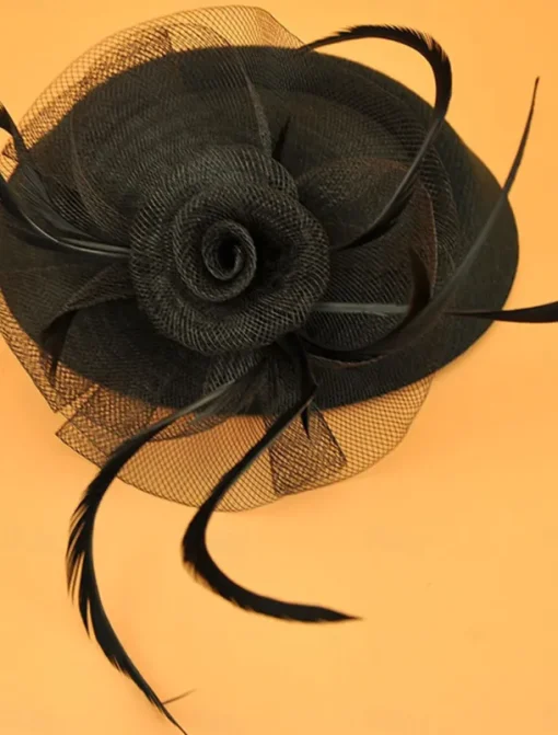 Headdress Tulle Wedding Elegant Vintage With Tulle Headpiece Headwear Fascinators Race Day Dress