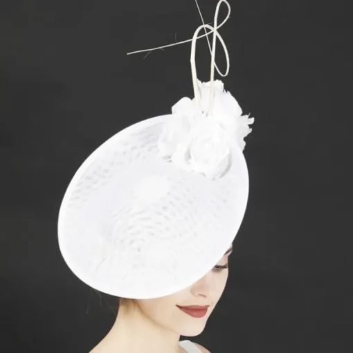 Headpiece Faux Linen Wedding Evening Party Elegant Wedding With Flower Headpiece Headwear