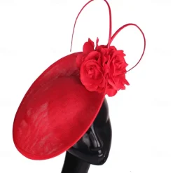 Headpiece Faux Linen Wedding Evening Party Elegant Wedding With Flower Headpiece Headwear
