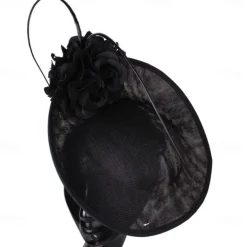 Headpiece Faux Linen Wedding Evening Party Elegant Wedding With Flower Headpiece Headwear