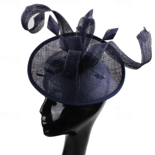 Headpiece Feathers Sinamay Wedding Evening Party Elegant Wedding With Feather Headpiece Headwear