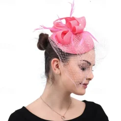 Headpiece Feathers Sinamay Wedding Evening Party Elegant Wedding With Feather Headpiece Headwear
