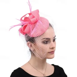 Headpiece Feathers Sinamay Wedding Evening Party Elegant Wedding With Feather Headpiece Headwear