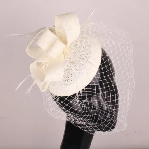 Headpiece Feathers Sinamay Wedding Evening Party Elegant Wedding With Feather Headpiece Headwear
