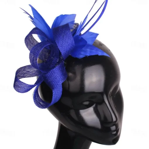 Headpiece Feathers Sinamay Wedding Evening Party Elegant Wedding With Feather Headpiece Headwear