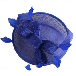 Headpiece Feathers Sinamay Wedding Evening Party Elegant Wedding With Feather Headpiece Headwear