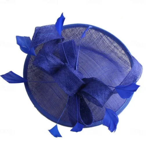 Headpiece Feathers Sinamay Wedding Evening Party Elegant Wedding With Feather Headpiece Headwear